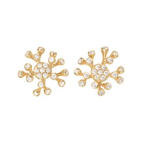 Ole Lynggaard Wild Rose restikker i 18 karat guld med diamanter