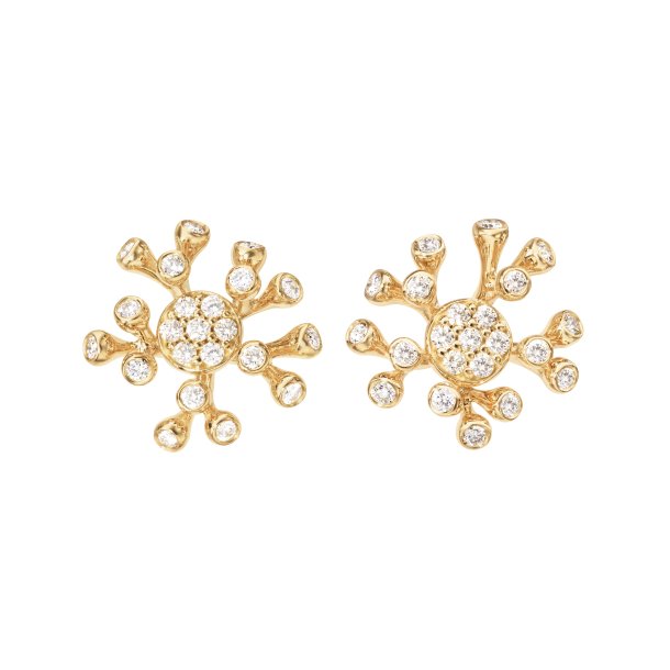 Ole Lynggaard Wild Rose restikker i 18 karat guld med diamanter