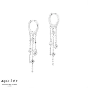 Aqua Dulce, Darling Rock hoops i sterlingslv