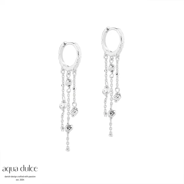 Aqua Dulce, Darling Rock hoops i sterlingslv