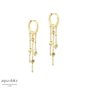 Aqua Dulce, Darling Rock hoops i forgyldt sterlingslv