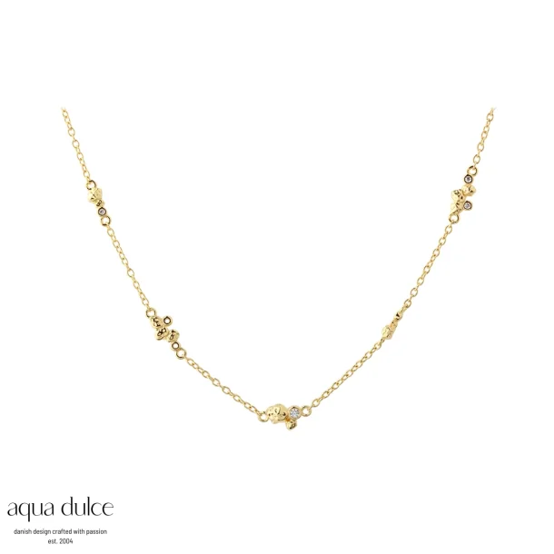 Aqua Dulce, Darling Rock, halskde i forgyldt sterlingslv