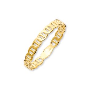 Stella Gold, 9kt rdguldsring med mnster