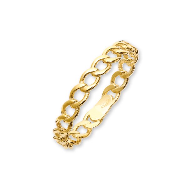 Stella Gold, 9kt rdguldsring i panser mnster