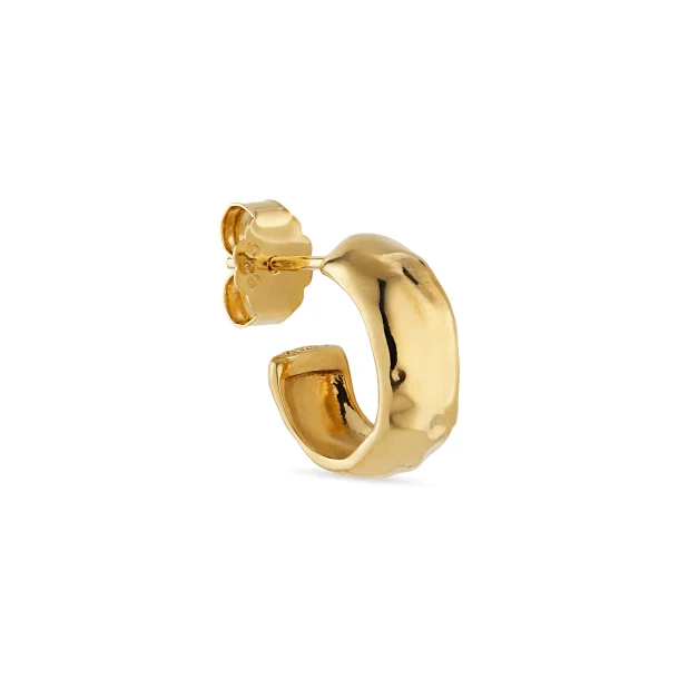Jane Knig, Bruised Heart Hoop i forgyldt sterlingslv
