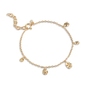 Enamel, Refined Charms armbnd i forgyldt slv