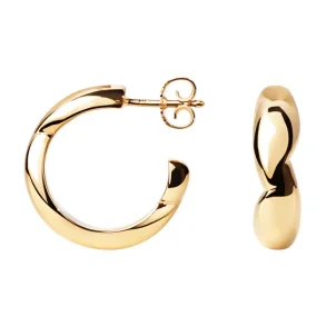 Camille Brinch, Lill Puffer Hoops i forgyldt sterlingslv