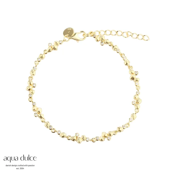 Aqua Dulce, Darling Rock armbnd i forgyldt sterlingslv