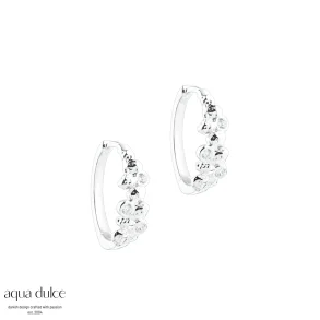 Aqua Dulce, Darling Rock hoops i sterlingslv