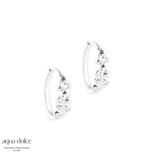 Aqua Dulce, Darling Rock hoops i sterlingslv