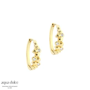 Aqua Dulce, Darling Rock hoops i forgyldt sterlingslv