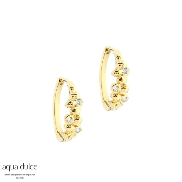 Aqua Dulce, Darling Rock hoops i forgyldt sterlingslv