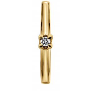 Dreams solitairering, 14kt rdguld, 0,10ct TW/Si-P