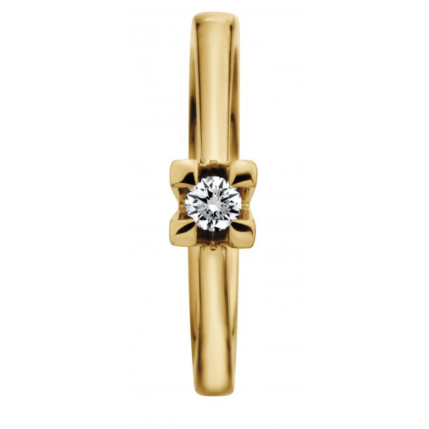 Dreams solitairering, 14kt rdguld, 0,15ct TW/Si-P