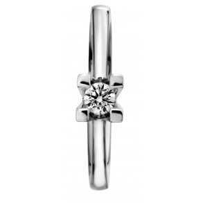 Dreams solitairering, 14kt hvidguld, 0,25ct TW/Si-P