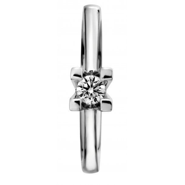 Dreams solitairering, 14kt hvidguld, 0,30ct TW/Si-P