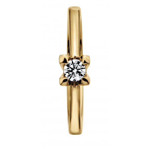 Dreams solitairering, 14kt rdguld, 0,30ct TW/Si-P