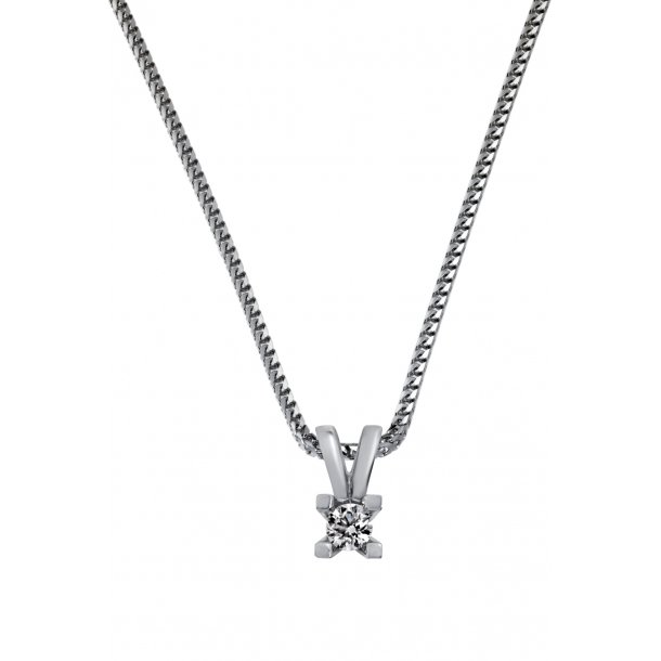 Dreams vedhng, 14kt hvidguld, 0,25ct TW/Si-P