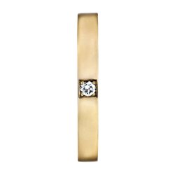 Memories ring i 14kt guld, 1x0,05ct TW/Vs