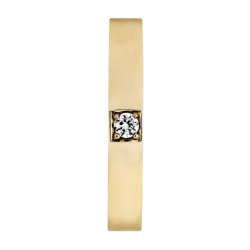 Memories ring i 14kt guld, 1x0,10ct TW/Vs