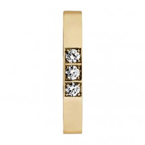 Memories ring i 14kt guld, 3x0,10ct TW/Vs