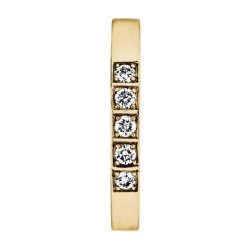 Memories ring i 14kt guld, 5x0,05ct TW/Vs