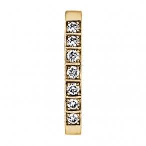 Memories ring i 14kt guld, 7x0,05ct TW/Vs