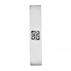 Memories ring i 14kt hvg, 1x0,15ct TW/Vs