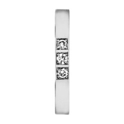 Memories ring i 14kt hvg, 3x0,05ct TW/Vs
