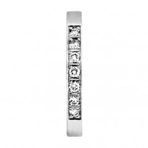 Memories ring i 14kt hvg, 7x0,02ct TW/Vs