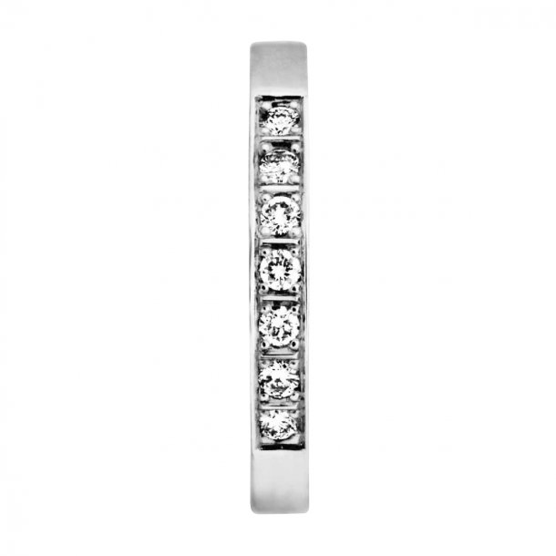 Memories ring i 14kt hvg, 7x0,02ct TW/Vs