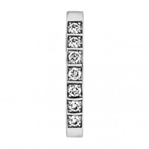 Memories ring i 14kt hvg, 7x0,05ct TW/Vs