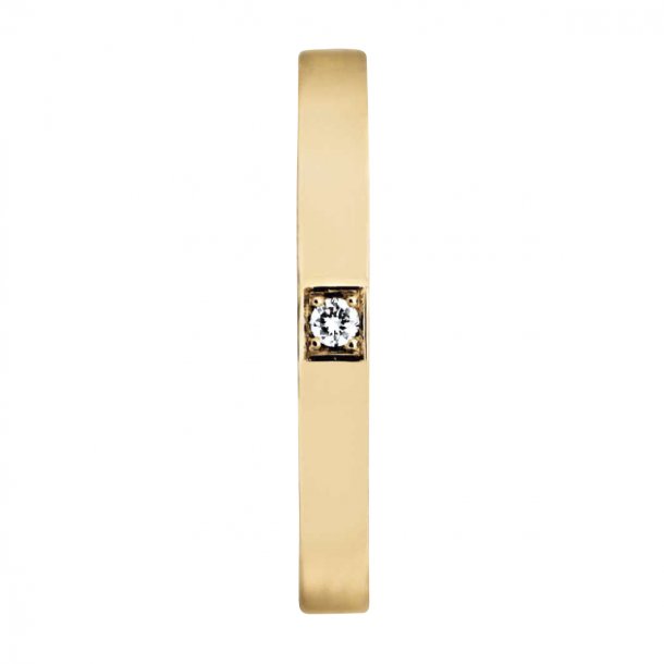Memories ring i 14kt guld, 1x0,02ct TW/Vs