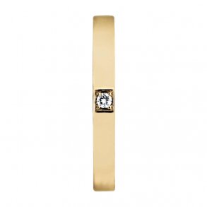 Memories ring i 14kt guld, 1x0,03ct TW/Vs