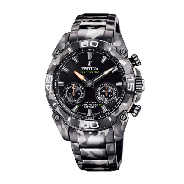 Festina, F20545/1 Chrono Bike Special Edition Connedted, camouflage med sort skive