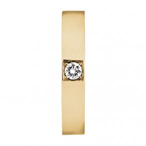 Memories ring i 14kt guld, 1x0,15ct TW/Vs