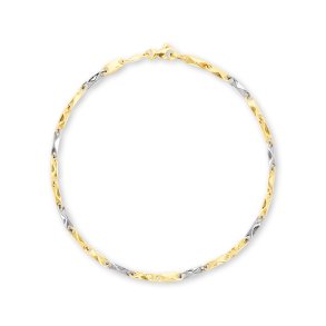 Stella Gold, 9kt armbnd i rd- og hvidguld