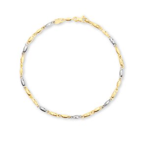 Stella Gold, 9kt armbnd i rd- og hvidguld