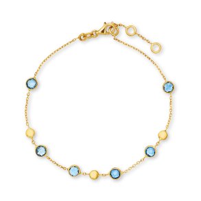 Stella Gold, 9kt rdgulds armbnd med topaser