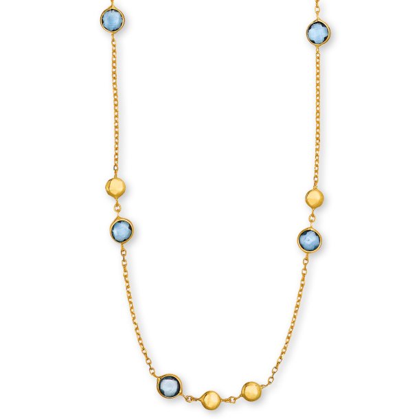 Stella Gold, 9kt rdgulds halskde med topaser