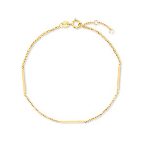 Stella Gold, 9kt rdgulds armbnd med pinde