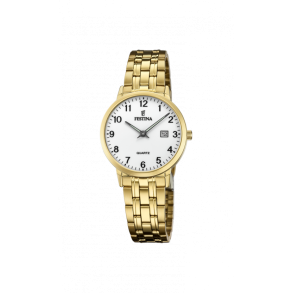 Festina F20514/1 classic dameur i gulddouble 