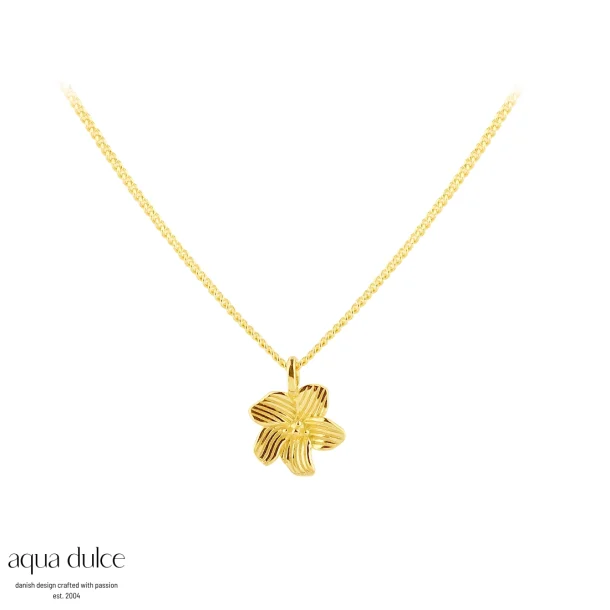 Aqua Dulce halskde i forgyldt sterlingslv