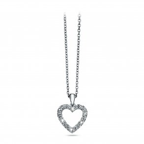 Precious Heart vedhng i 14kt hvidguld med 0,53ct brillanter