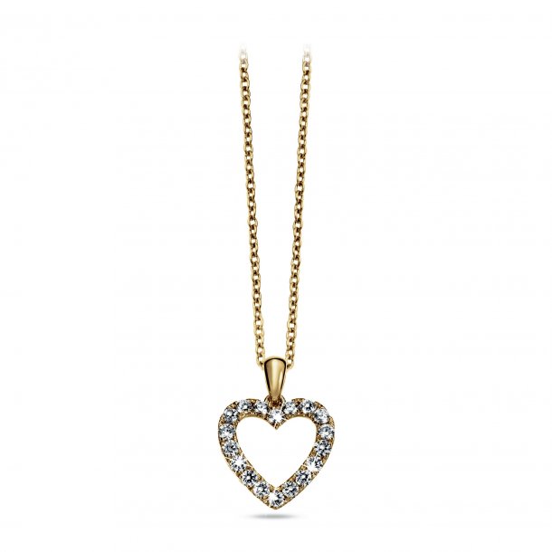 Precious Heart vedhng i 14kt rdguld med 0,53ct brillanter