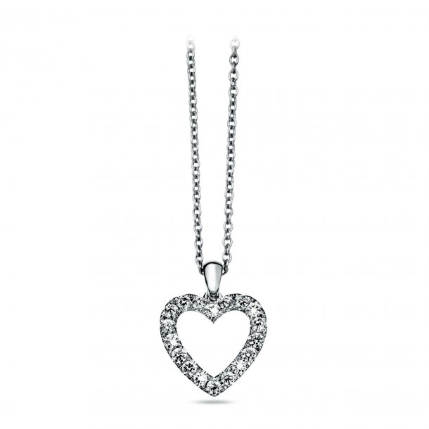 Precious Heart vedhng i 14kt hvidguld med 0,75ct brillanter