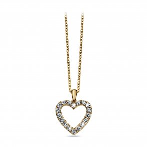 Precious Heart vedhng i 14kt rdguld med 0,75ct brillanter