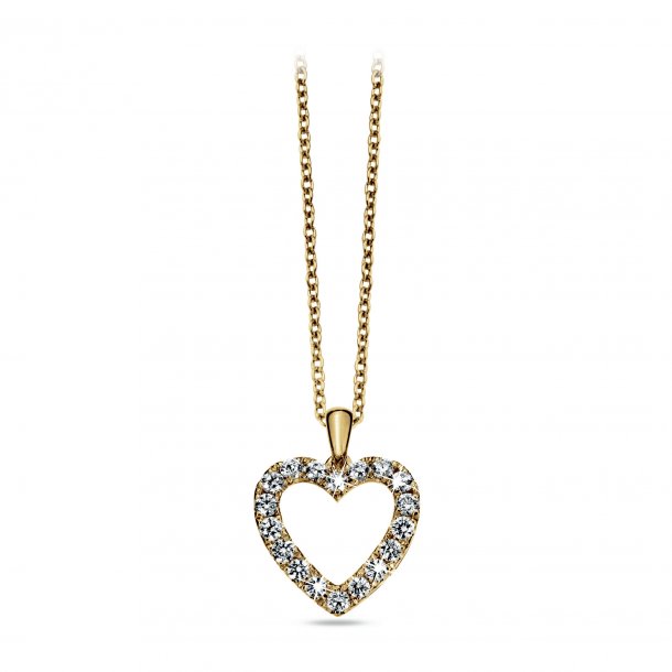 Precious Heart vedhng i 14kt rdguld med 0,75ct brillanter