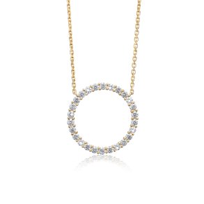 Endless By Müller cirkelhalskde i 14kt rdguld