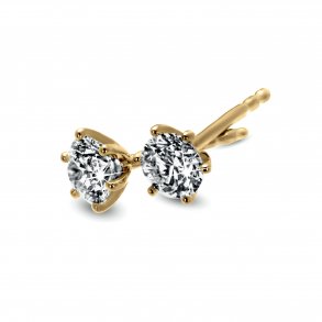 Diana rering, 14kt rdguld, 0,50ct brillant i alt